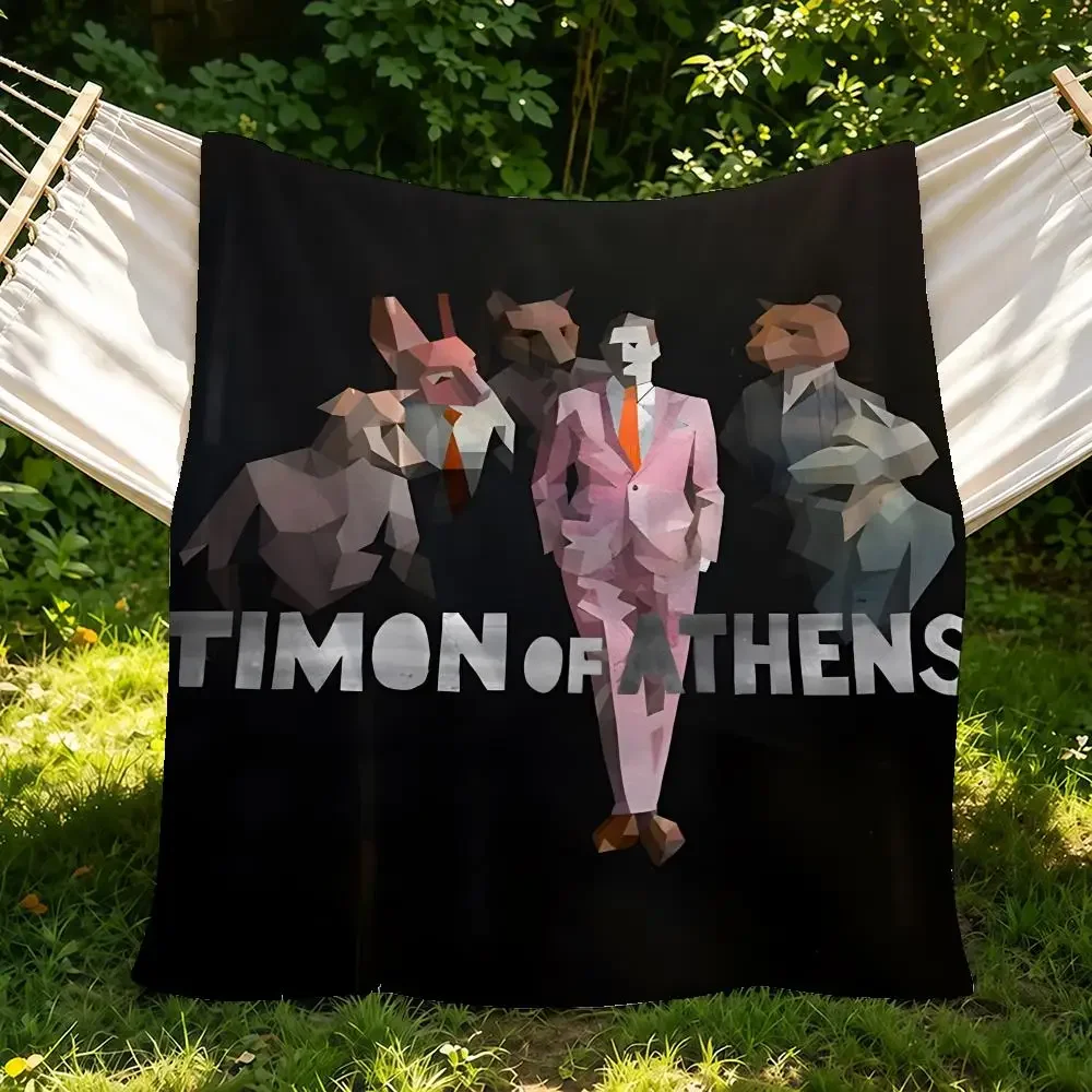 Timon of Athens Throw Soft Custom Printed Flannel Throw Blanket, for Home, Travel & Camping