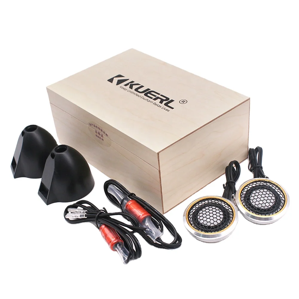 All-Aluminum Alloy Casing Ceramic-Diaphragm Tweeter Car Loudspeaker RMS 6W 500Hz-25kHz 4ohm 92DB Universal Car Tweeter Speaker