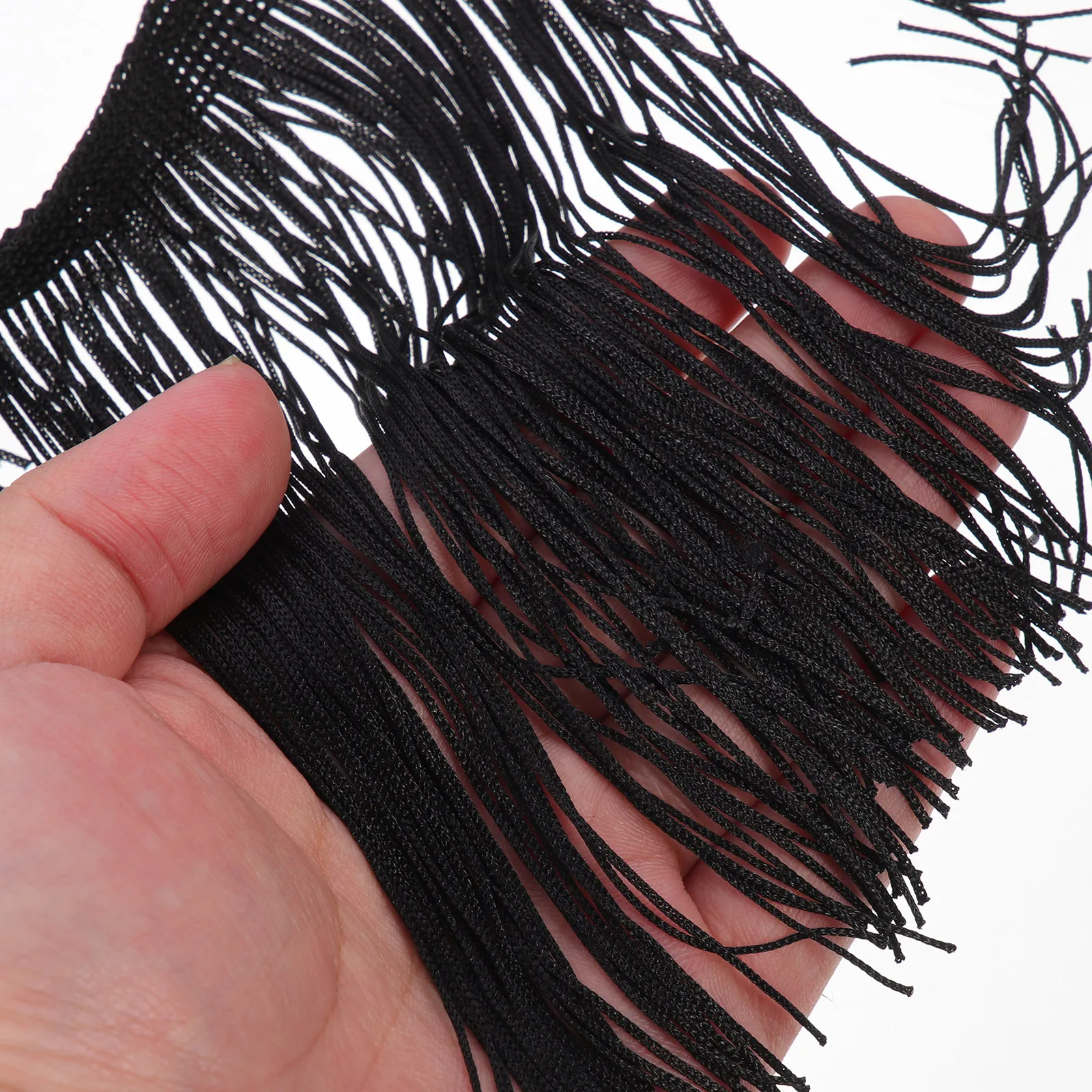 

Roll Dress Decorative Tassel Fabric 10 Yard Durable Lightweight Polyester for DIY Clothing Accessories Wedding Party Craft