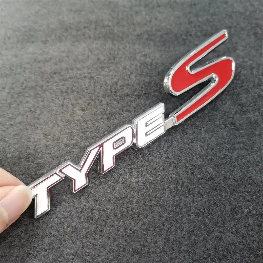 3D Metal TYPE S Logo Sticker Badge Car Side Rear Emblems For Honda Acura Accord Civic Spirior Odyssey Decor Sticker