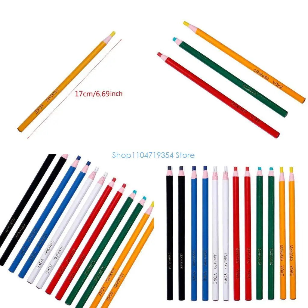 

0XLD 12 шт., маркер для шитья, карандаш, цветной карандаш, ручка, бумажный рулонный карандаш