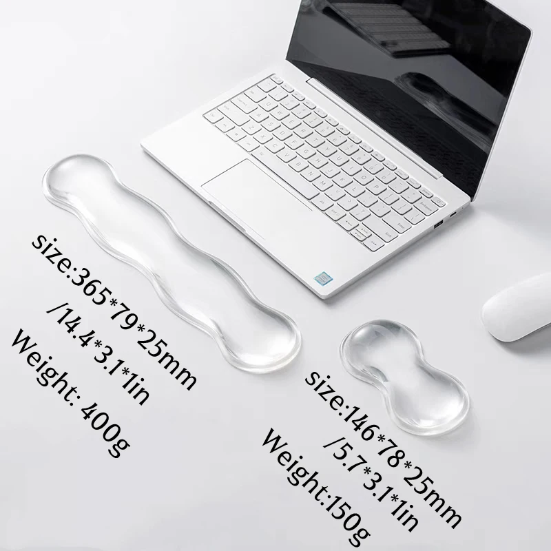 

3D desk pad Four-color transparent wrist support pad keyboard wrist pad ergonomic office supplies computer game supplies