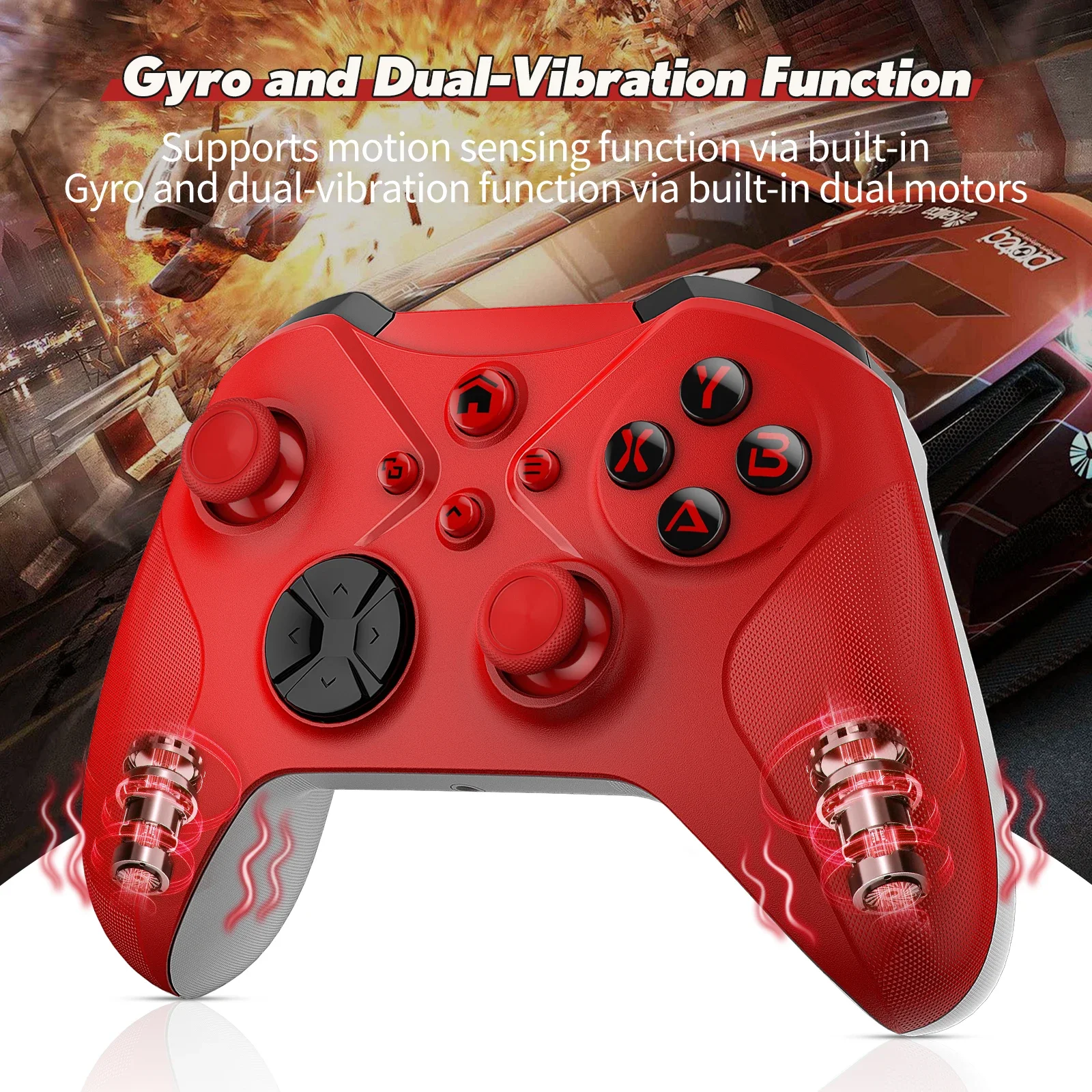 

Controller for Xbox One S/X Series S/X Gamepad Wireless Wifi Turbo Function HD Vibration High Precision No Drift W/ Audio Jack