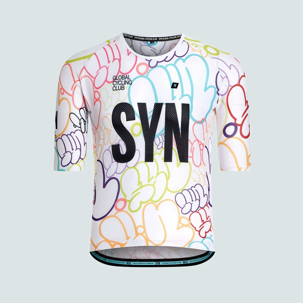SYNDICATE PRO JERSEY JUICY BLUE SYN Team Race Bicycle Clothing Summer Short Sleeve Cycling Shirts MTB Road bike Jersey