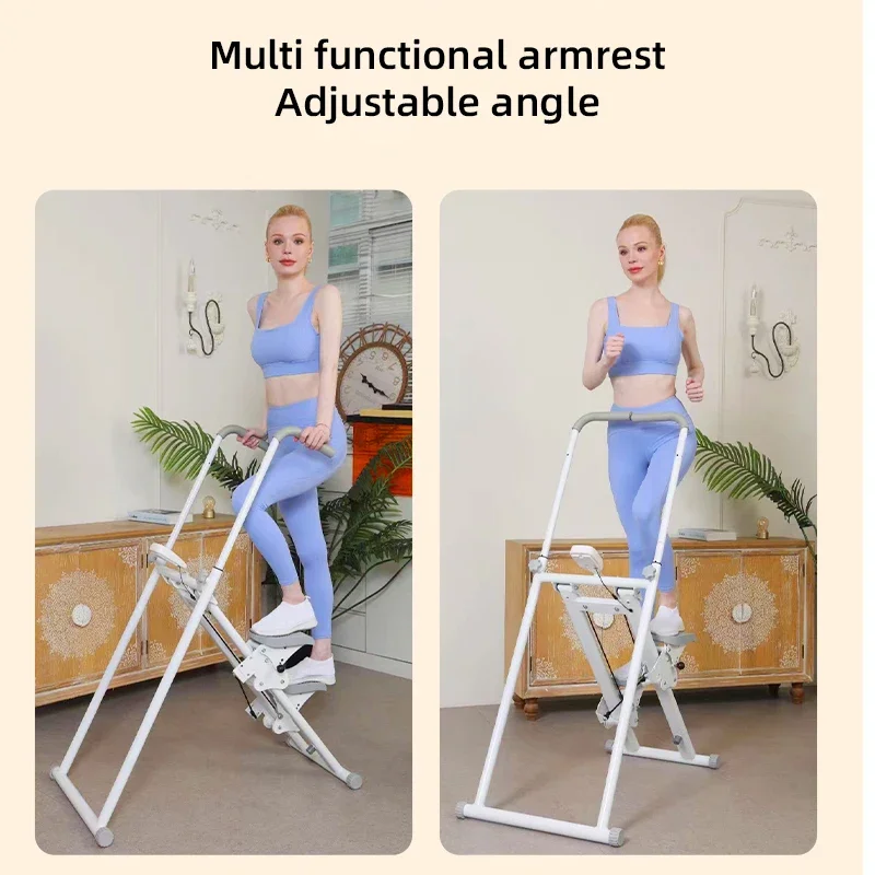 Wholesale Home Gym Metal Construction Vertical Climber Machine Adjustable Armrest Pedal Height Mountain Climbing Stair Climber