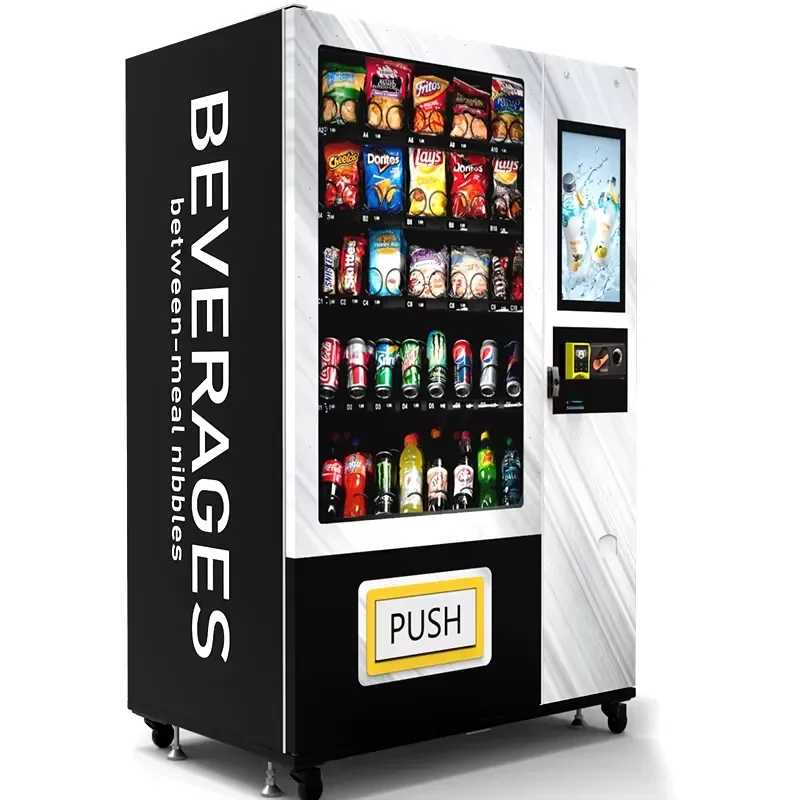 Combo Vending Machine With Card Payment Snack Drink Machine for Restaurant Home Office Refrigerated Vending Machine for Drink