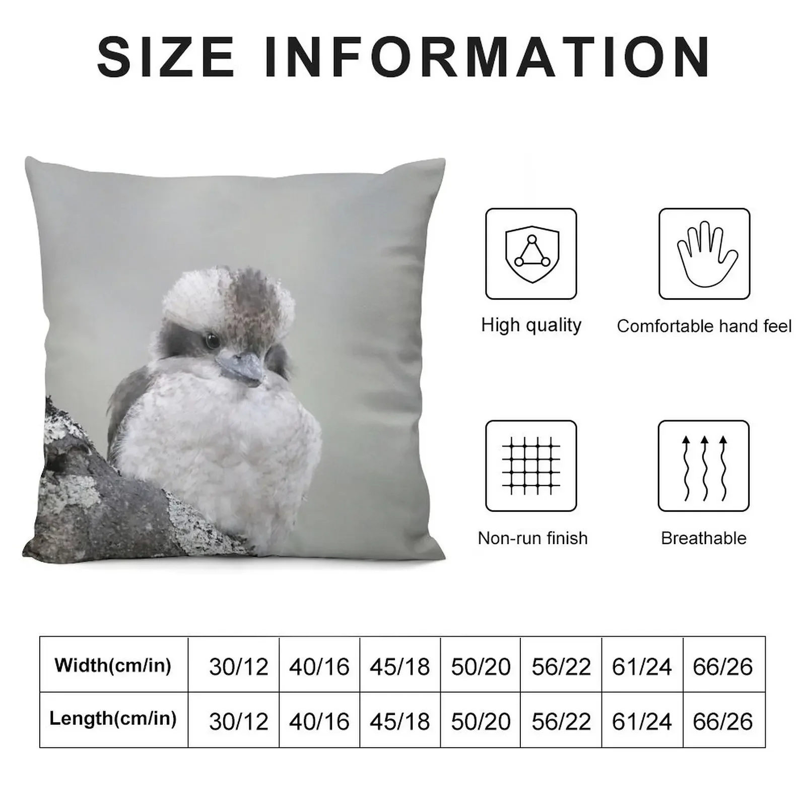 Kookaburra Throw Pillow christmas pillow case Pillows Aesthetic pillow