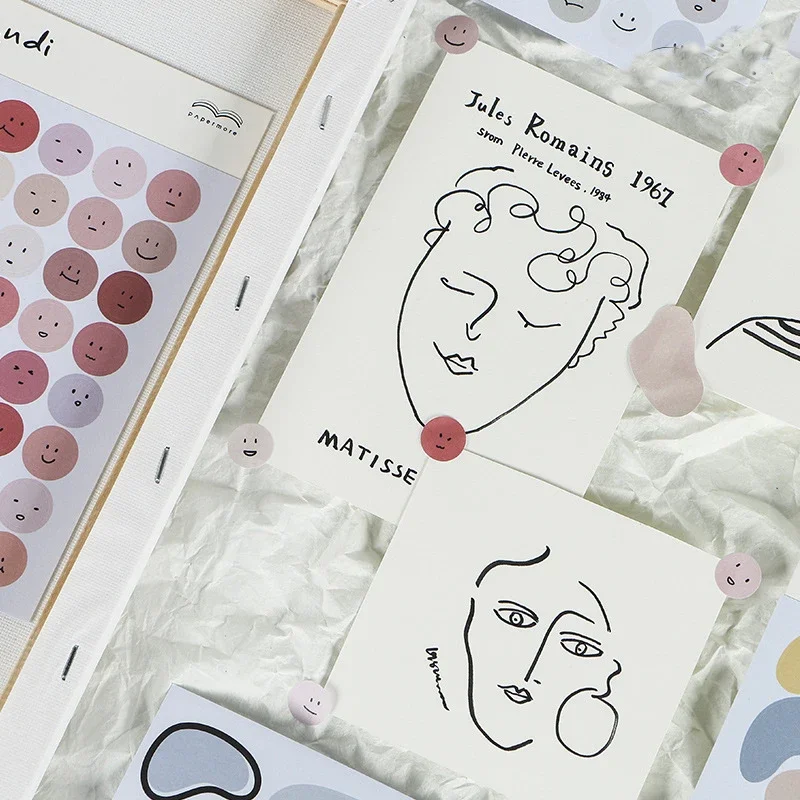 Morandi Series Kawaii Cute Sticker Custom Stickers Diary Stationery