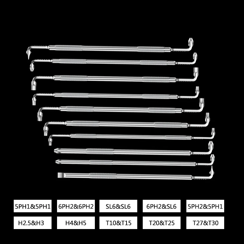 BROPPE Lengthened Screwdriver Bit Phillips/Slotted/ Hex/Torx 90-Degree Right Angle Elbow Magnetic Z/L Shape Bit Driver