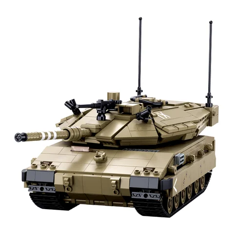 Nya 814 delar andra världskriget militär fjärrstyrd MK4 RC stridsvagn byggstenar modell soldat vapen klistermärke presenttegelstenar barnleksaker för pojkar 8 best sales Lego RC-stridsvagn - №8