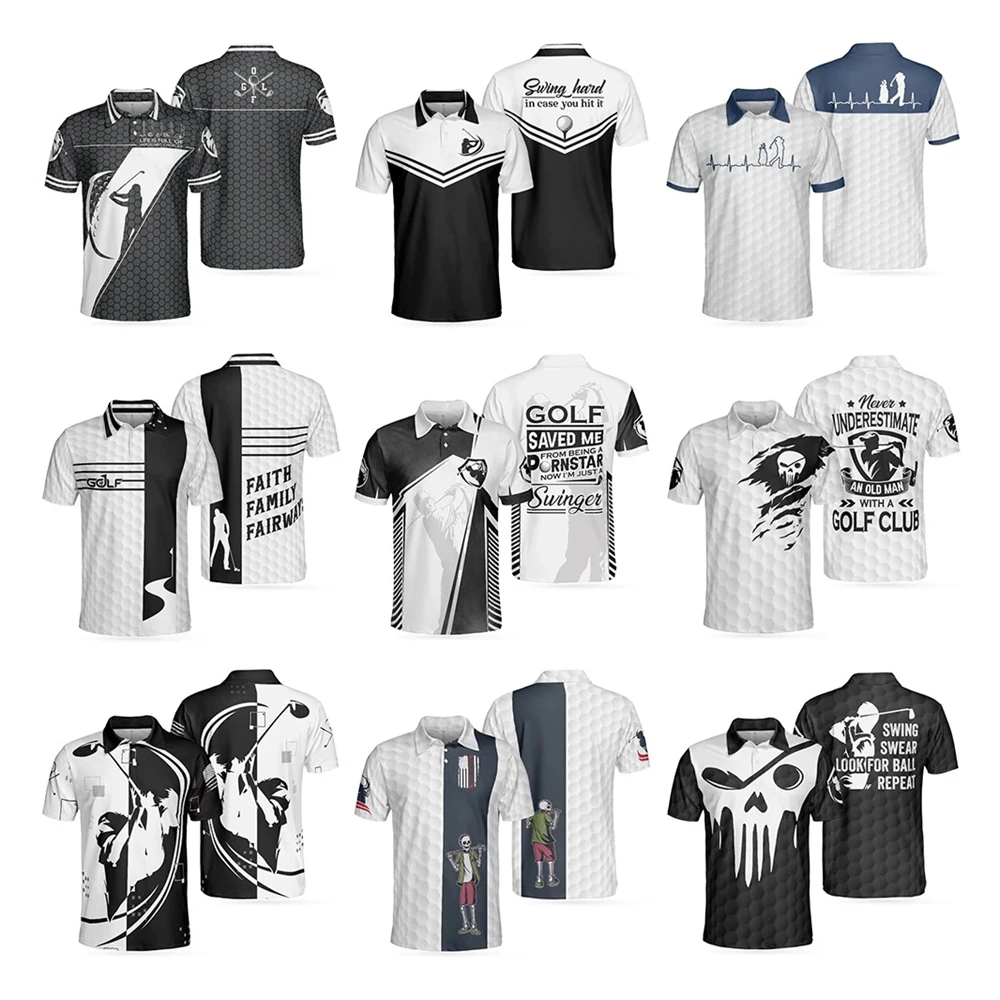 

2024 new summer Swagger men's golf jerseys, sportswear, short-sleeved T-shirts, breathable quick-drying fishing rods Mtb.