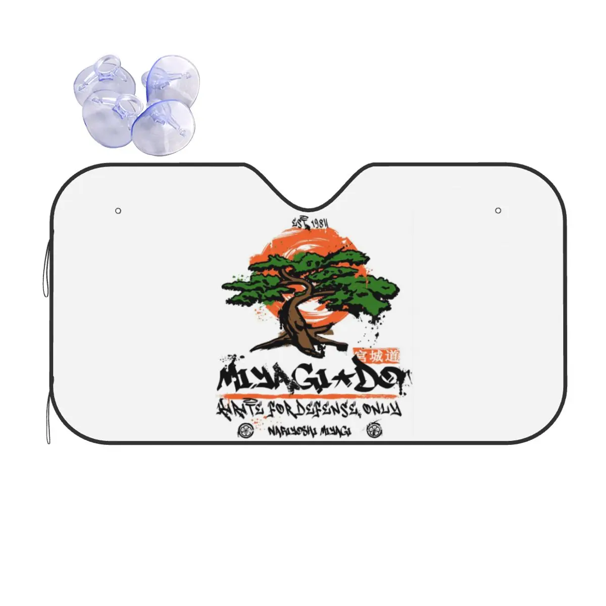 

Miyagi Do Karate Sunshade Windscreen Car Front Windshield Window Sun Visor Accessories Covers