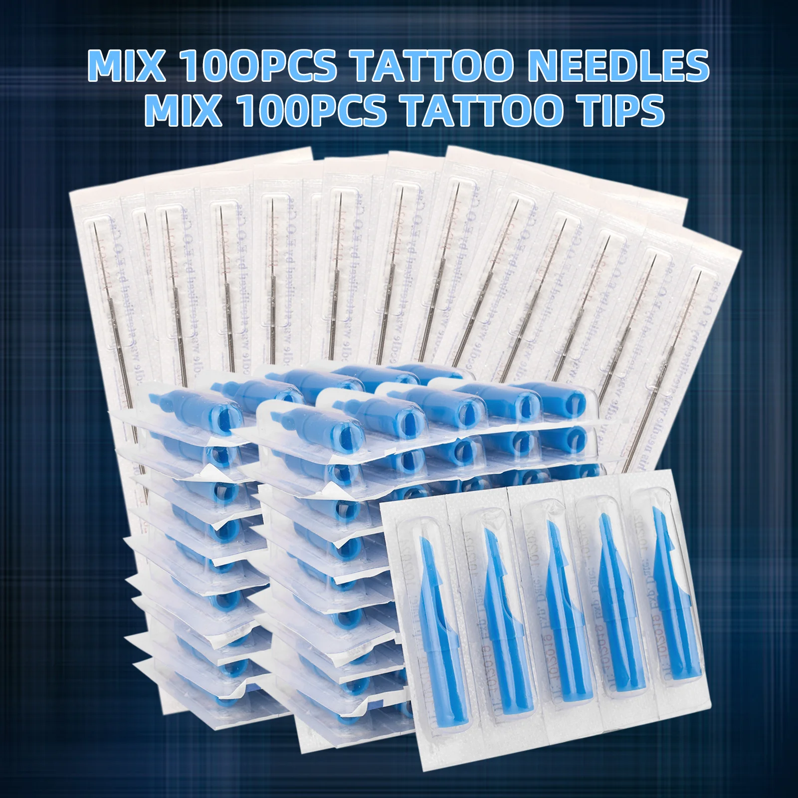 

ATOMUS Mix Tattoo Tips Needles Cap Boquillas Tatuajes Mezcla Agujas Y Punteras De Tatuar Plastic Nozzles Tube Buse Tatouage