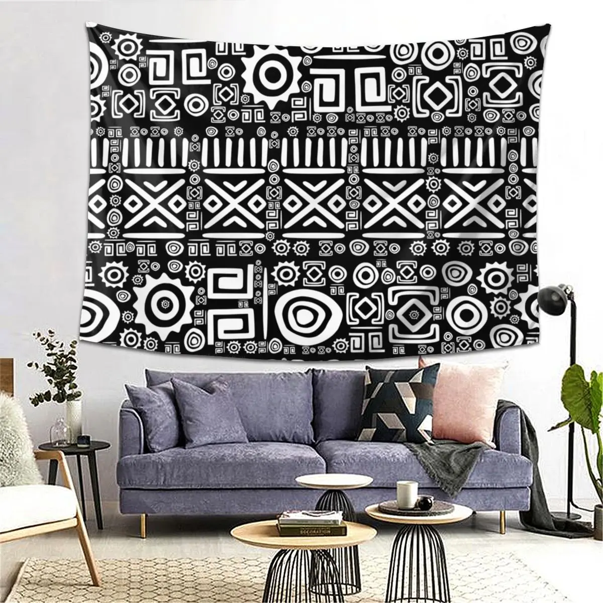 

Гобелен с этническим африканским узором, декор, художественные эстетические гобелены для гостиной, спальни, дома, настенная ткань, настенная подвеска