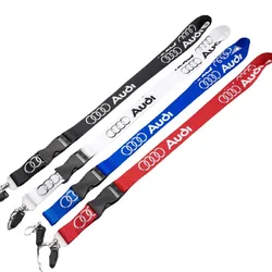 Neck Straps Lanyard Key Cell Phone Work ID Card Hanging Rope For Audi A3 A4 B5 B6 A3 8P 8V 8L A5 A6 C6 C5 A1 A7 A8 Q2 Q3 TT RS3