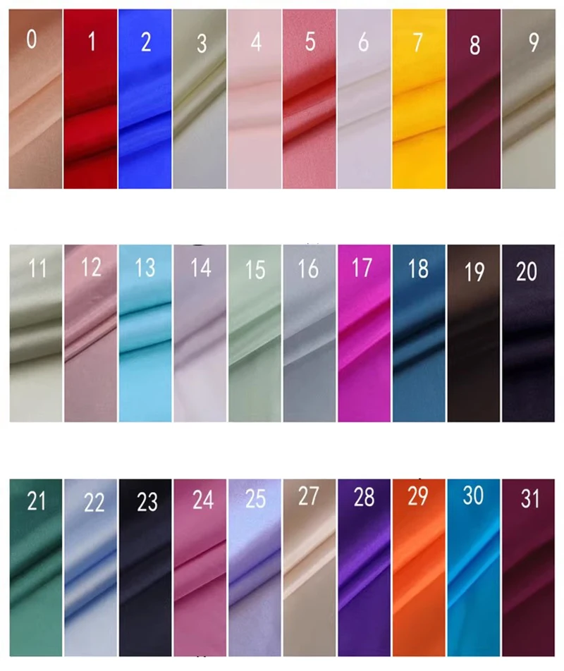 Pure Mulberry Silk Linings Habutai Fabric Tissu