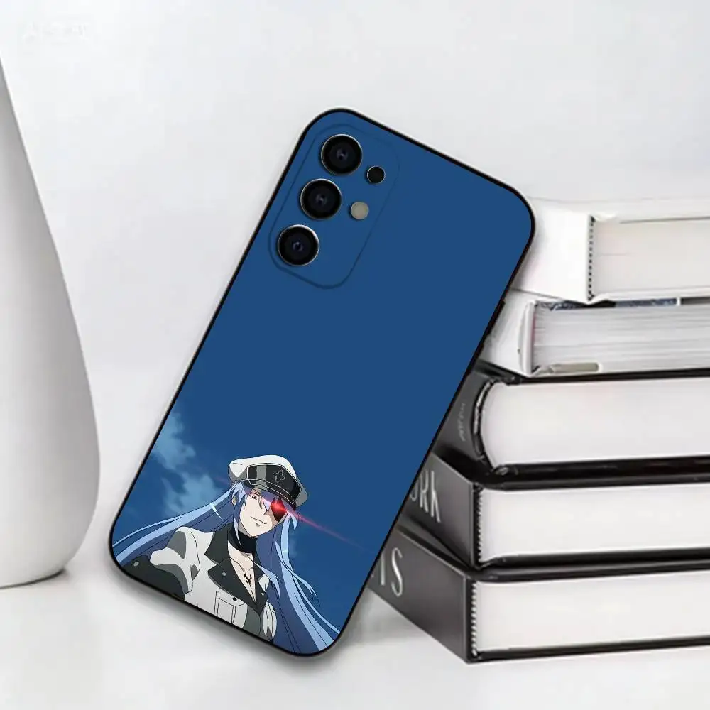 Anime merch Akame ga Kill Esdeath  Phone Case For Soft Black Case Samsung S24,S30,S21,S23,S22,S20,Ultra,S25,Plus
