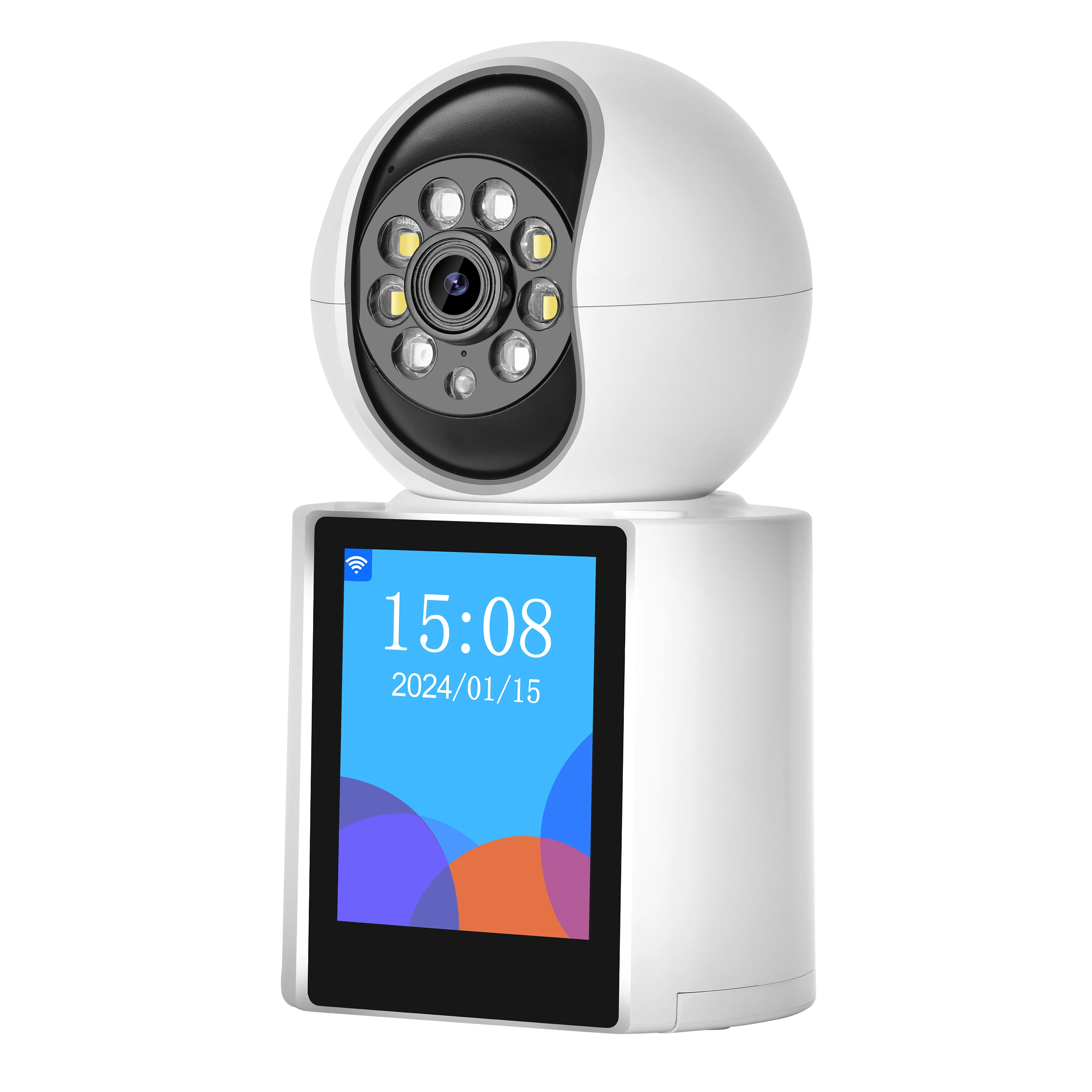 2.8Inch Screen 3MP ICsee APP Remote Control Video Phone Call PTZ IP Dome Camera AI Humanoid Detection Security CCTV Baby Monitor