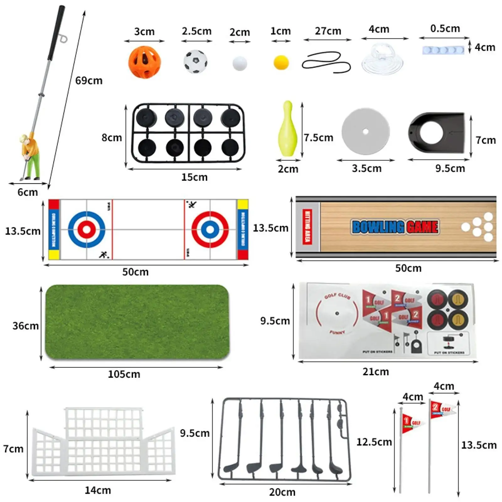 Conjunto de golfe para crianças, presentes para crianças, jogo de golfe, conjunto para meninos, meninas, crianças