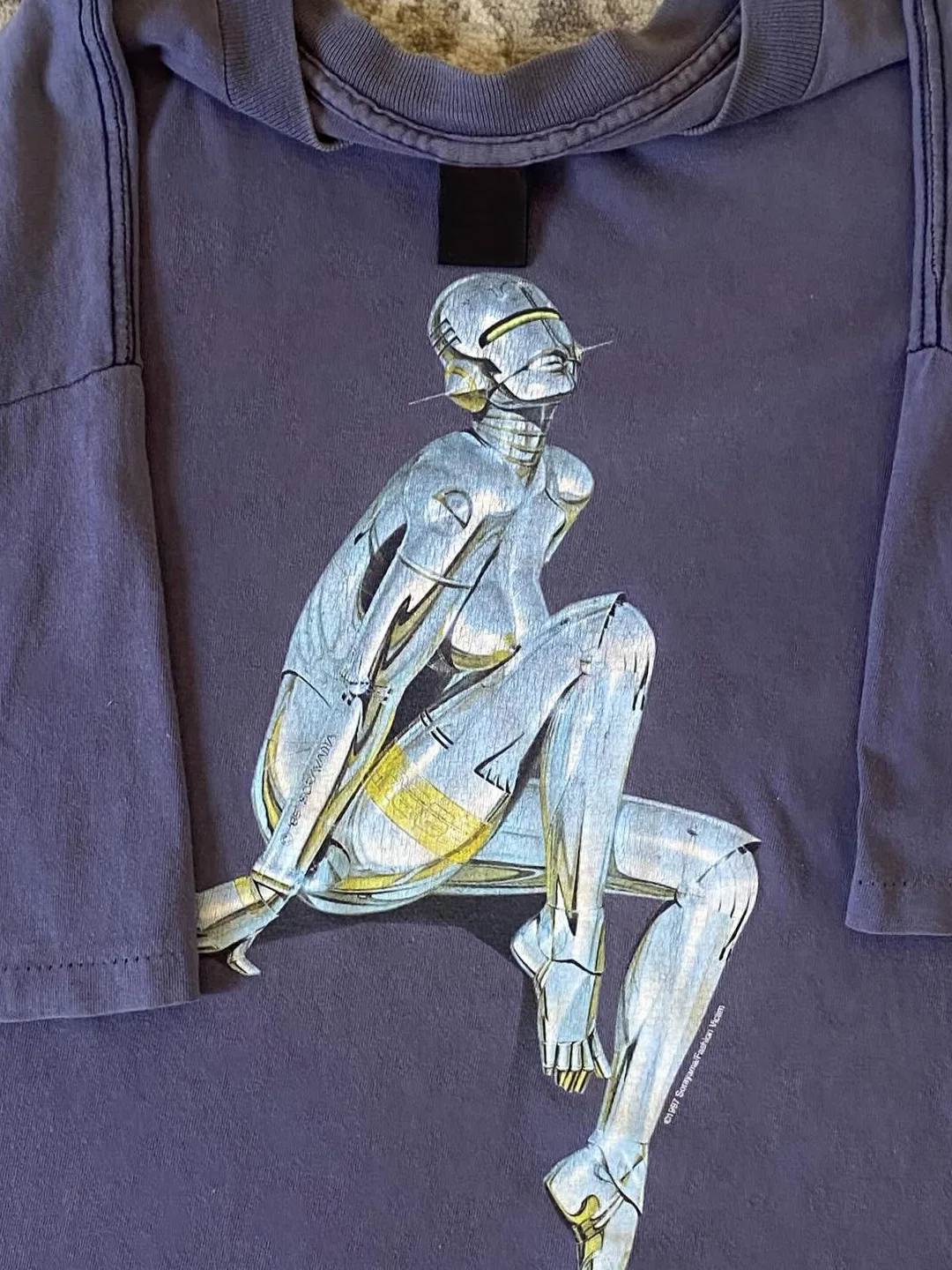 American  High Street T-Shirt Neutral Robot Future Sensation Short Sleeve Cotton Comfortable Breathable Men's Wear