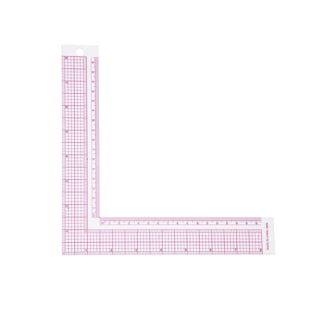 

Sewing Measure Rulers 90-Degree L Shape Square Ruler Metric and Imperial Clothing Ruler Tailor Craft Tool