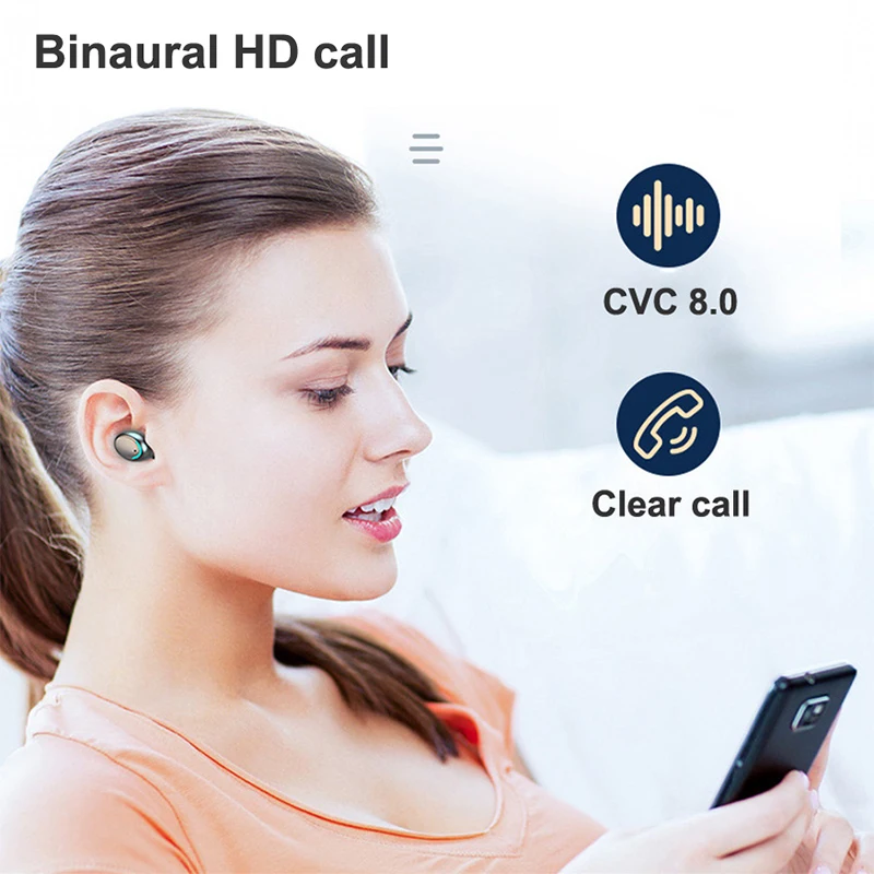 Cuffie Bluetooth Wireless F9 auricolari Bluetooth TWS 5.1 auricolari Wireless sportivi Stereo gioco di riduzione del rumore impermeabile