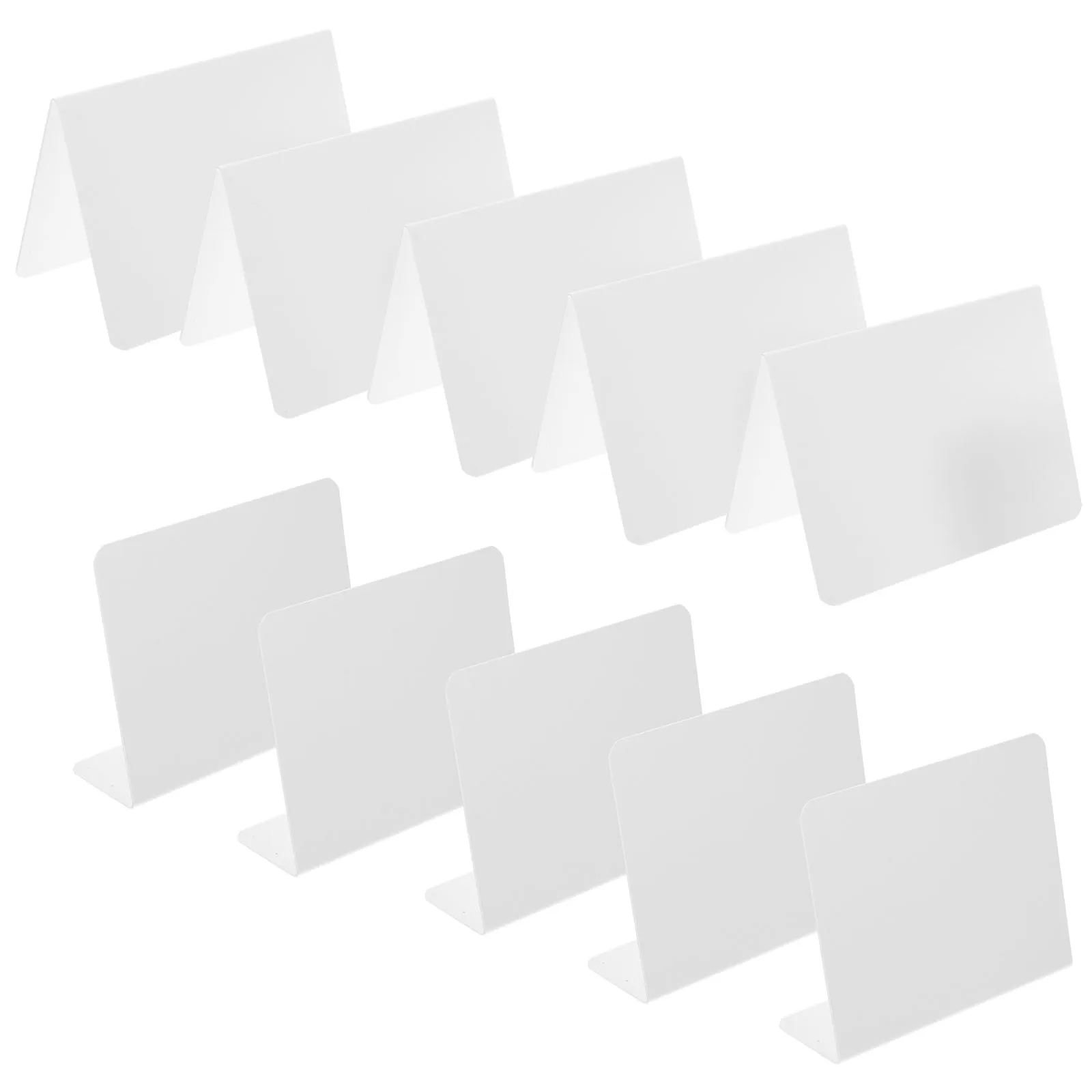 10Pcs Blank Acrylic Signs with Stand Multi-Function Seating Stand for Anniversaries Birthday Bridal Shower Reserved Signs