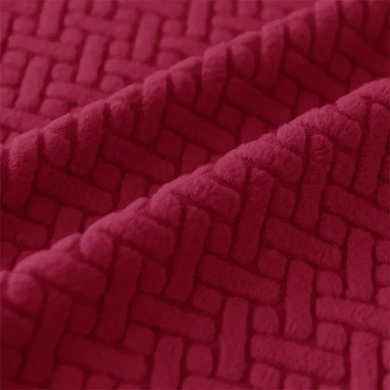 2 teile/satz Jacquard Flügel Stuhl Abdeckungen Einfarbig Stretch Wingback Sessel Schonbezüge Anti-schmutzige Möbel Protector Dekor – Detail 9