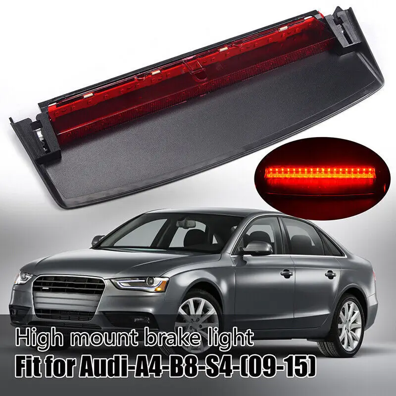 For Audi A4 B8 2009-2016 Red Rear Tail Light Center High Mount Third 3rd Stop Brake Light LED Lamp 8K5945097