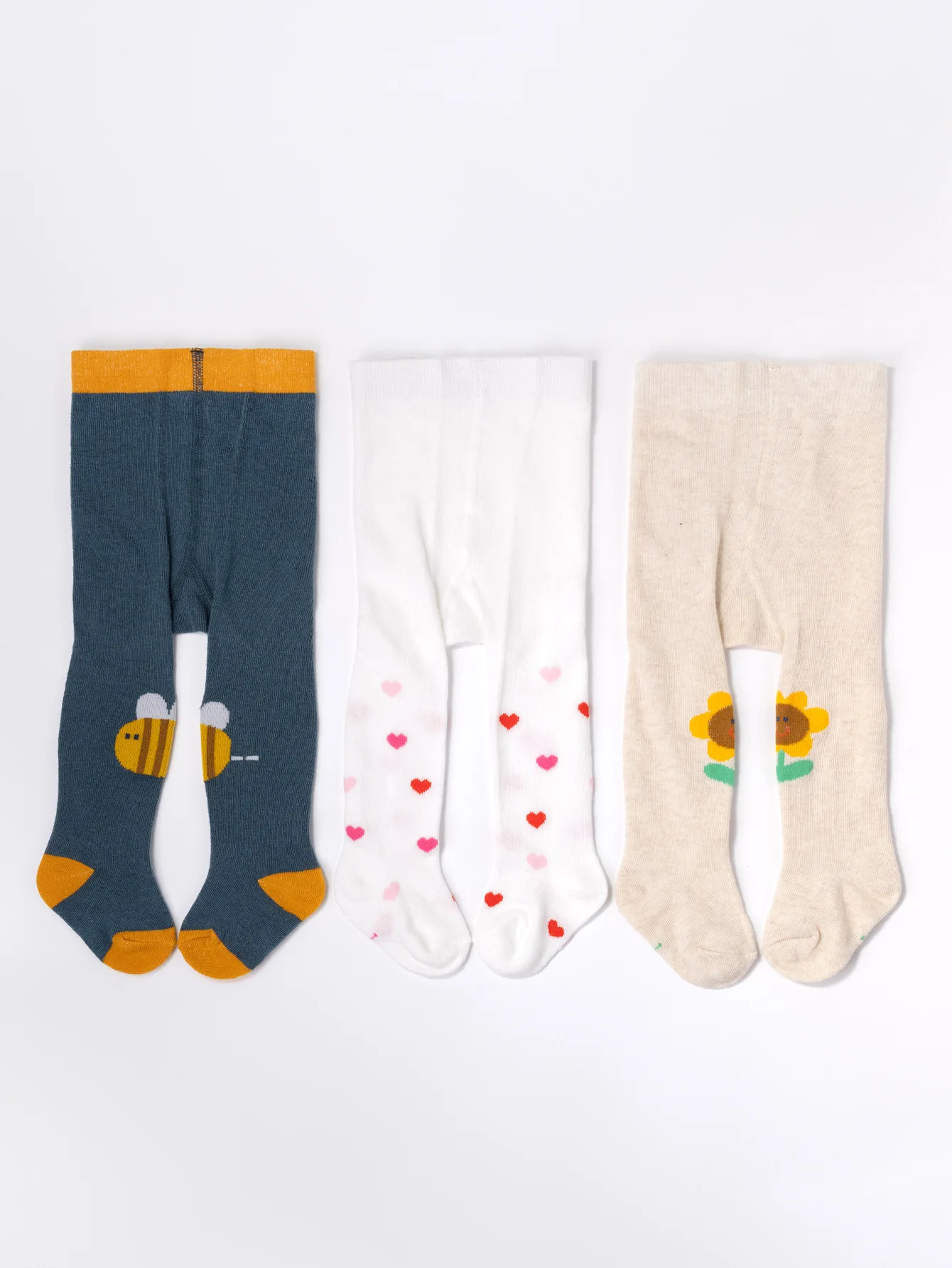 2026 Autumn 3 Pairs Baby Pantyhose Cartoon Girls Soft High Stretch Leggings 0-3Y Infant Cotton Daily Leg Stockings