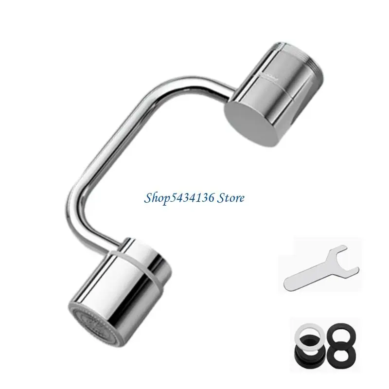 

H7ED Innovative U Faucet Extension Arm with Single Double Flows Mode Easy to Install On Standard Tap for Kitchen Bathroom