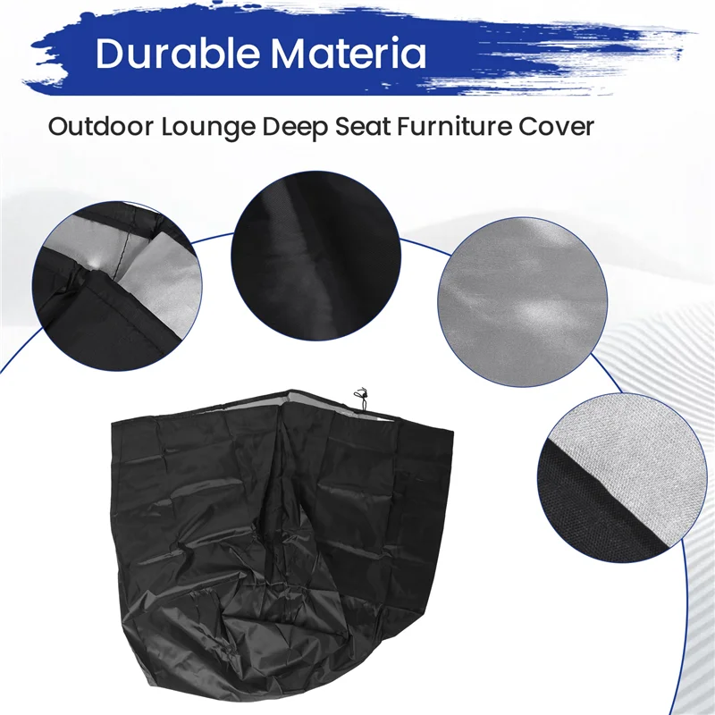D9-Patio Chair Covers,2 Pack Waterproof Outdoor Lounge Deep Seat Furniture Cover,Single Garden Sofa Chair Cover 27X31x40in