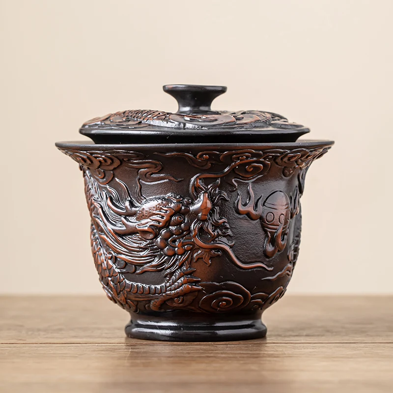 Jianshui Clay Purple Pottery Gaiwan Ceramic Handmade Household Kung Fu  Set Bowl Tea Cup Maker Ceremony