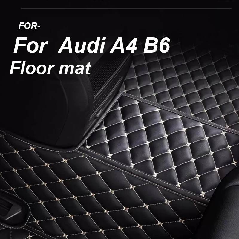 

LUXURY Car Floor Mats For Audi A4 B6 2002 2003 2004 2005 2006 Auto Luxury Leather