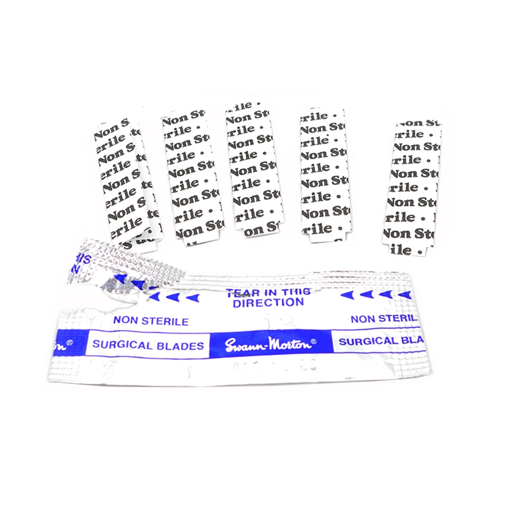 Imagem -02 - Swann Morton Lâmina Cirúrgica Aço Carbono Usado para a Cor do Carro Mudar Filme Pano de Corte Faça Você Mesmo Repair Knife Kit 18 23 26 10 Pcs