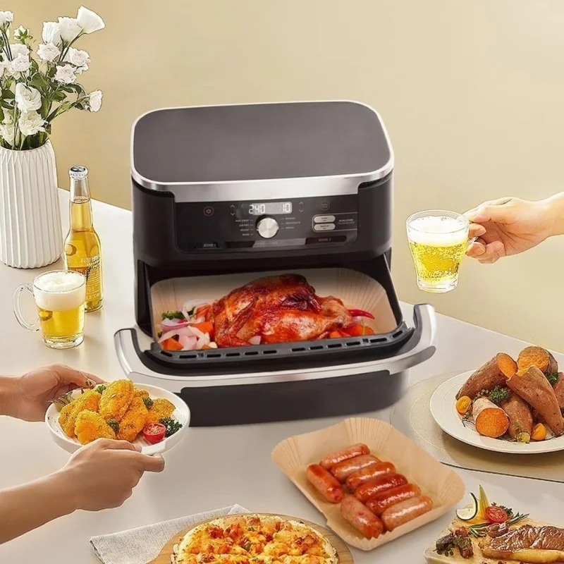 Double boiler air fryer paper rectangular carton packaging kitchen supplies double boiler carton