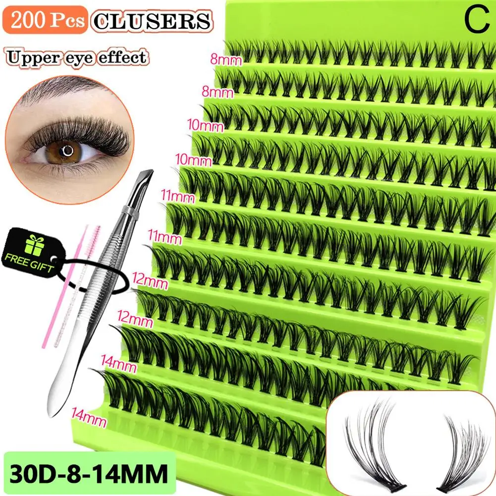Single cluster mixed Lashes Natural Eyelash extension Volume Individual Lashes Mixed Tray Faux Mink Lashes Cilias Makeup
