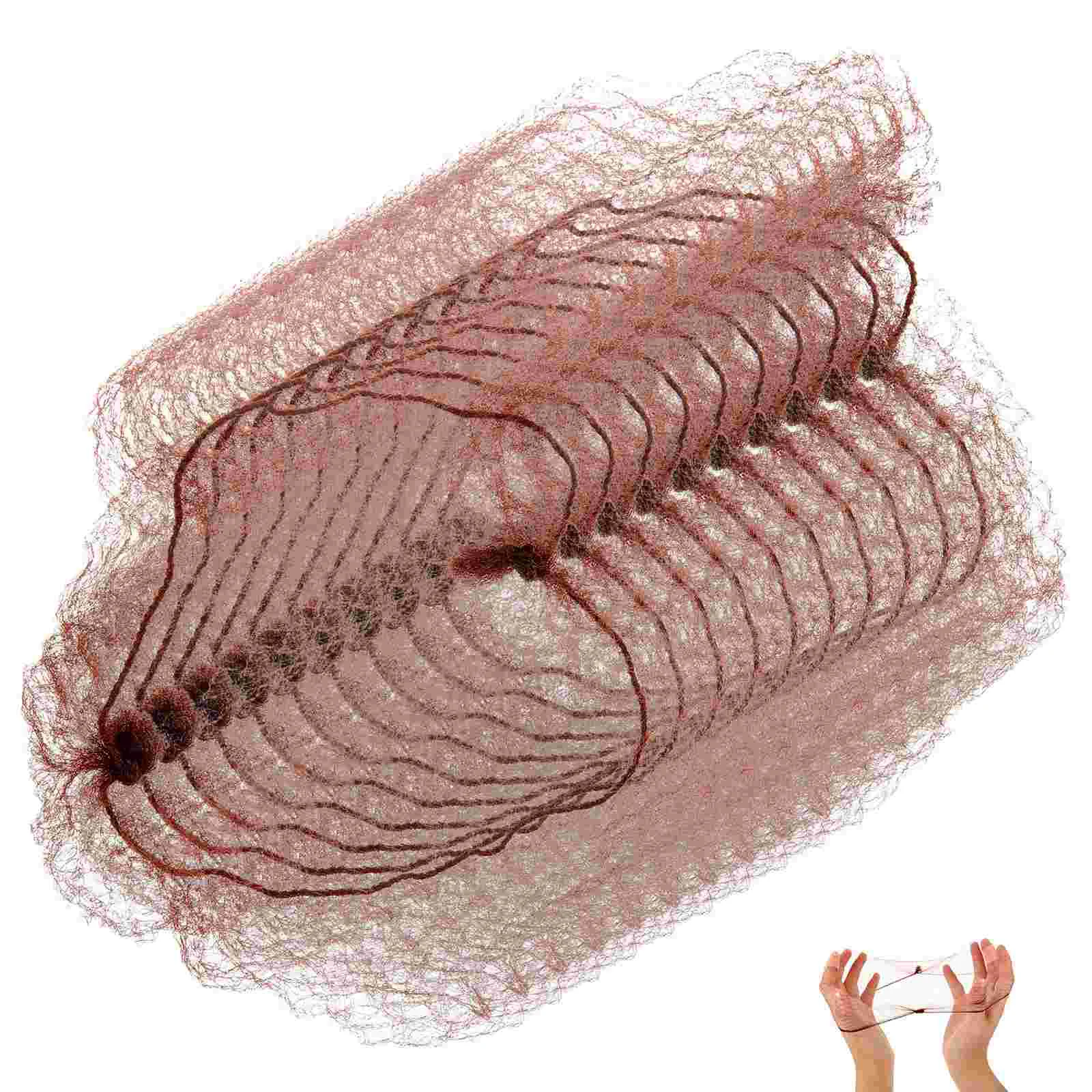 

50 Pcs Hair Accessories Net Ballet Dancer Invisible Super Fine Bun Nets for Buns Nylon Nurse Toppers