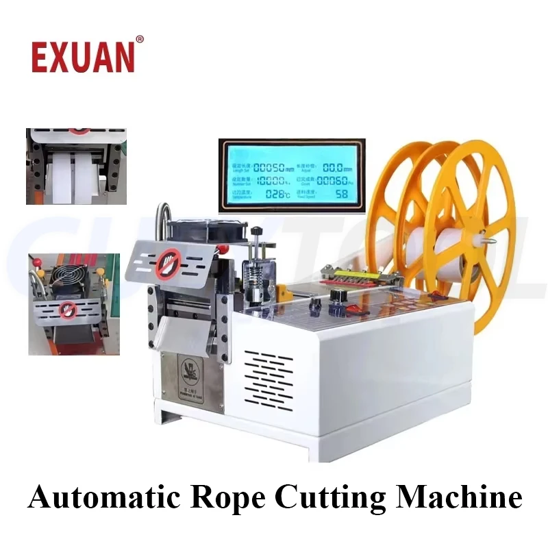 Small Fully Automatic Ribbon Zipper Hot And Cold Cutting Machine Digital Screen Hot And Cold Dual-purpose Ribbon Cutting Machine