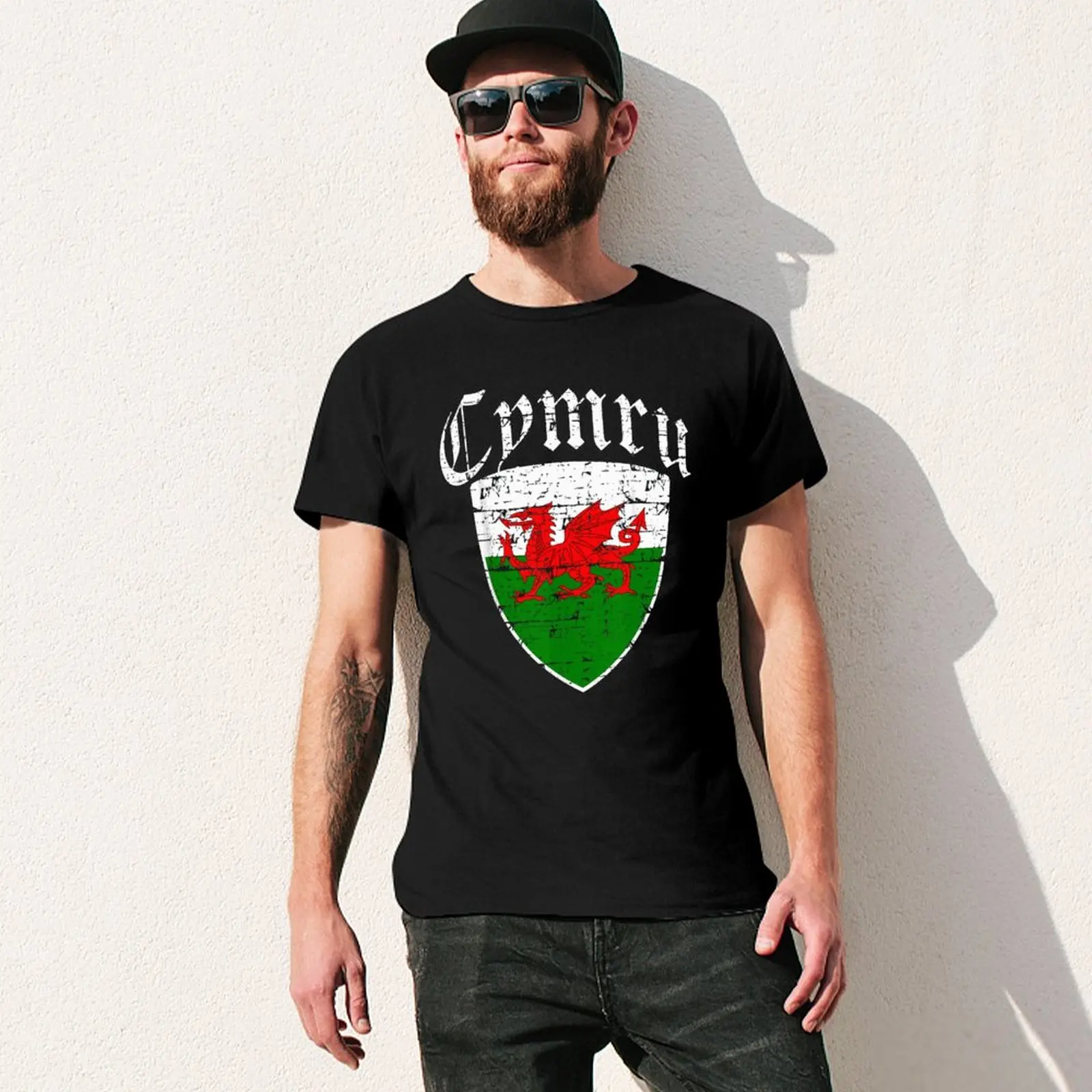 More Design Wales Flag Welsh Men Tshirt Tees T-Shirt O-neck T Shirts Women Boys Clothing 100% Cotton