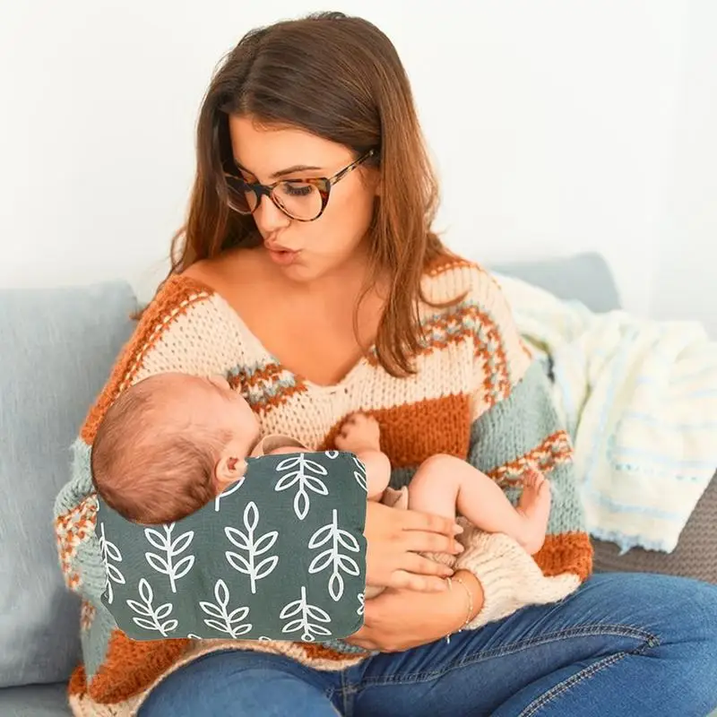 Almohada de cuna acogedora para recién nacido, soporte antisaliva para la cabeza, cómoda y suave, con orificio para el brazo, para alimentación de biberón