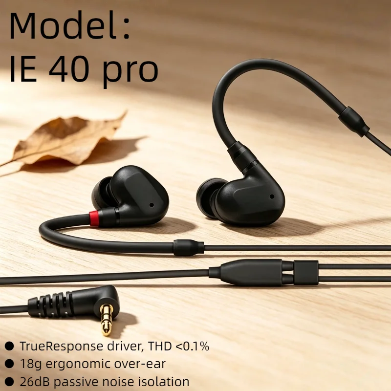 

Оригинальные Hi-Fi наушники IE40Pro: динамические внутриканальные спортивные наушники для бега, высококачественный комплект