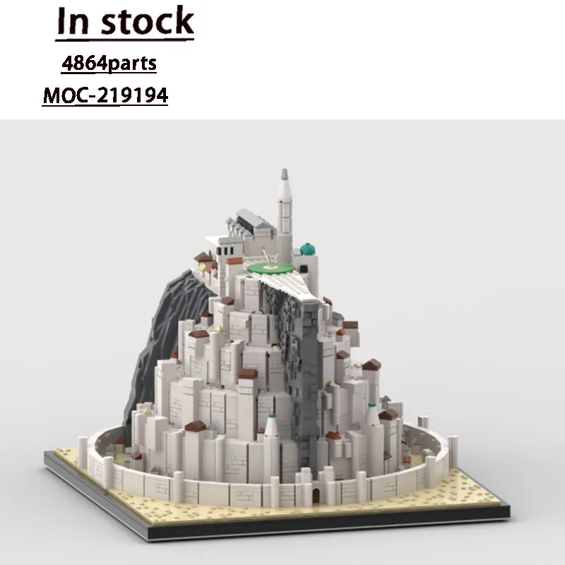 

MOC-219194 Urban Rockery Street Scene Building Block Model, 4864 Parts, Toy Gift for Boys and Children for Birthday or Christmas