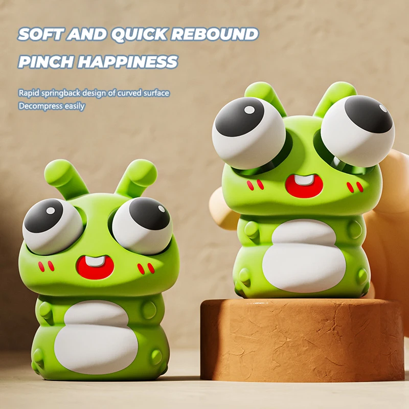 4 szt. Kreskówkowe, miękkie zabawki antystresowe w kształcie owadów i zwierząt, szybko powracające do kształtu, zabawki dekompresyjne dla dorosłych i dzieci, zabawki do redukcji stresu