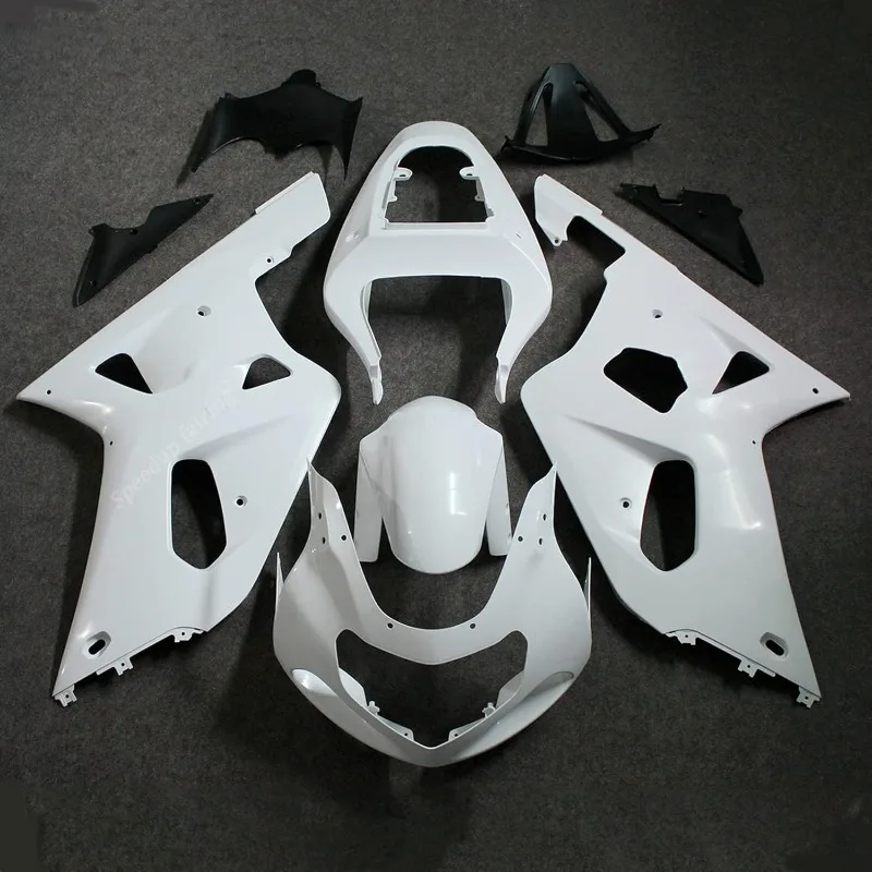 Kit de carenagem abs para motocicleta, sem pintura, adequado para suzuki gsxr 600 gsxr 750 2001 2002 2003, molduras de injeção pós-venda