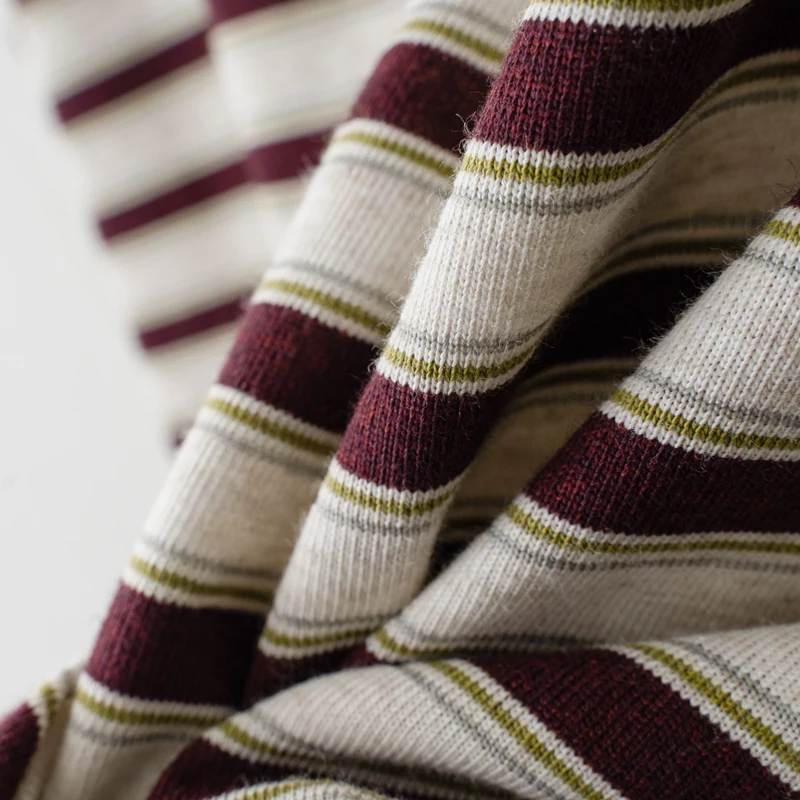 Women's Striped Long Sleeve Polo Shirt