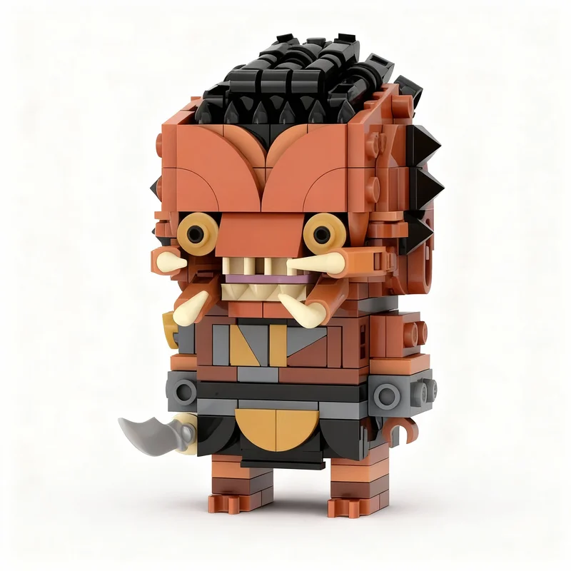 510pcs MOC Dek Thia Brickheadz Predator Brickheadz Model Building Blocks Architecture Toys Christmas Gift DIY Brick Idea Kids