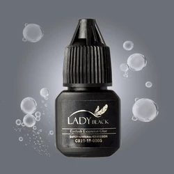 IGLUE Lady-pegamento negro para extensiones de pestañas postizas, 5ml, tapa negra, adhesivo impermeable, maquillaje, belleza, herramienta de salud, Corea duradera