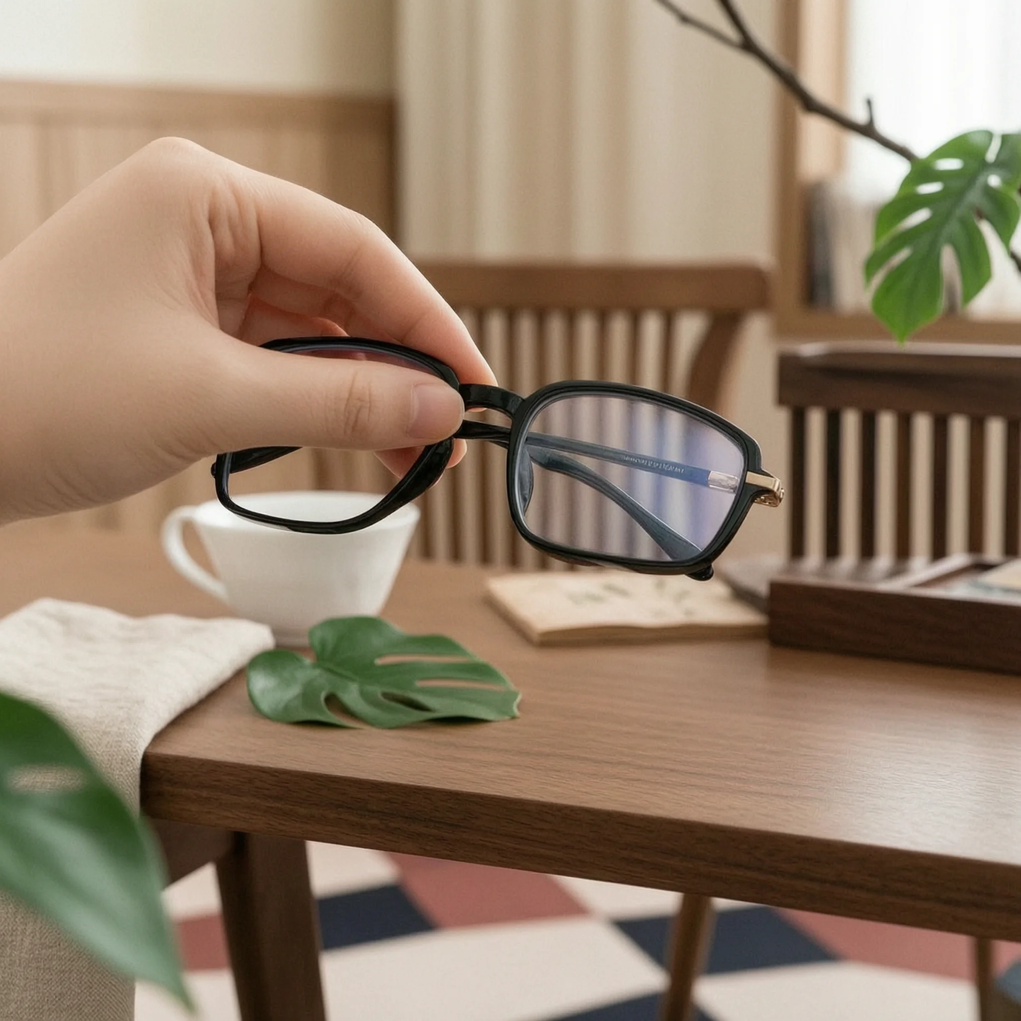 Wooden Chair Glasses Holder Quirky Design Walnut Eyeglass Stand Mini Wooden Chair Holder Bedside Storage Home Decor Gift Idea