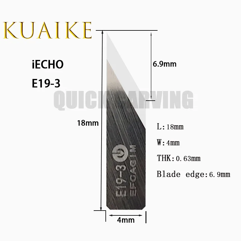 10PCS IECHO E19-38 E19-33 E19-31 E19-37 E19-2 E19-3 Carbide Vibrating Oscillating Knife Vibration Cutter Cutting Blade for Cnc